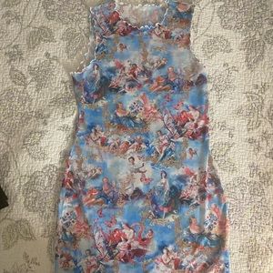 Meshy Angel Dress See Thru